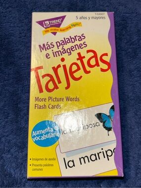 Palabras E Imágenes Tarjetas Flash Cards Trend Enterprises Inc.- Spanish Words